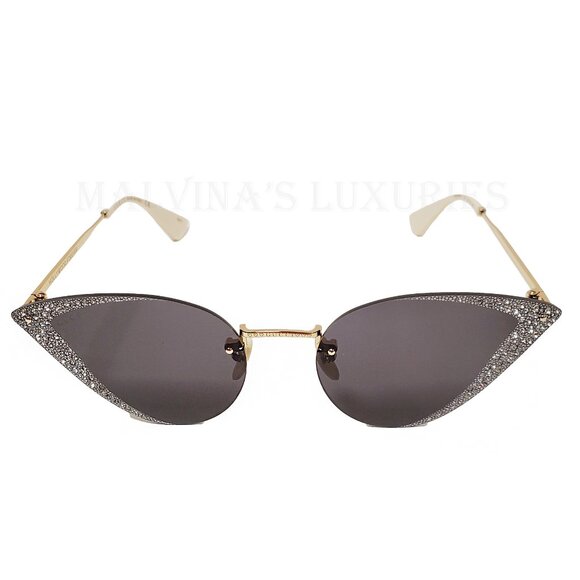GUCCI SUNGLASSES GG0898S HOLLYWOOD FOREVER CRYSTAL CAT EYE ACETATE $1,200 - Picture 5 of 14